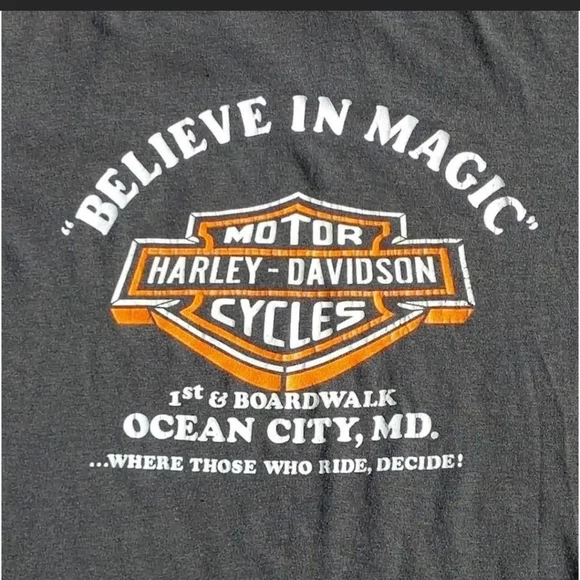 Vtg 1986 Harley Davidson Ocean City MD Made in USA M - Picture 8 of 8